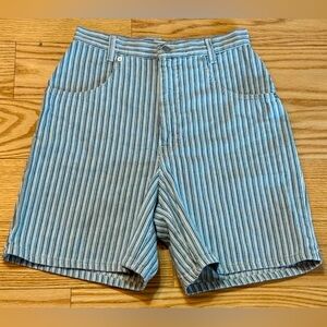 VINTAGE 90s pinstripe high waisted shorts